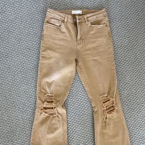 Vervet tan jeans
